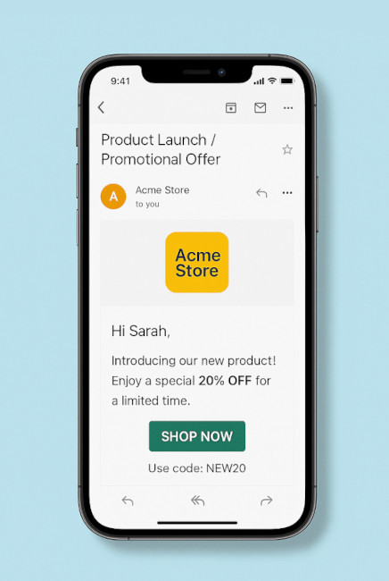 Promotional Email Example