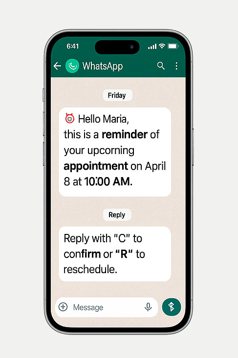 Appointment Reminder Example